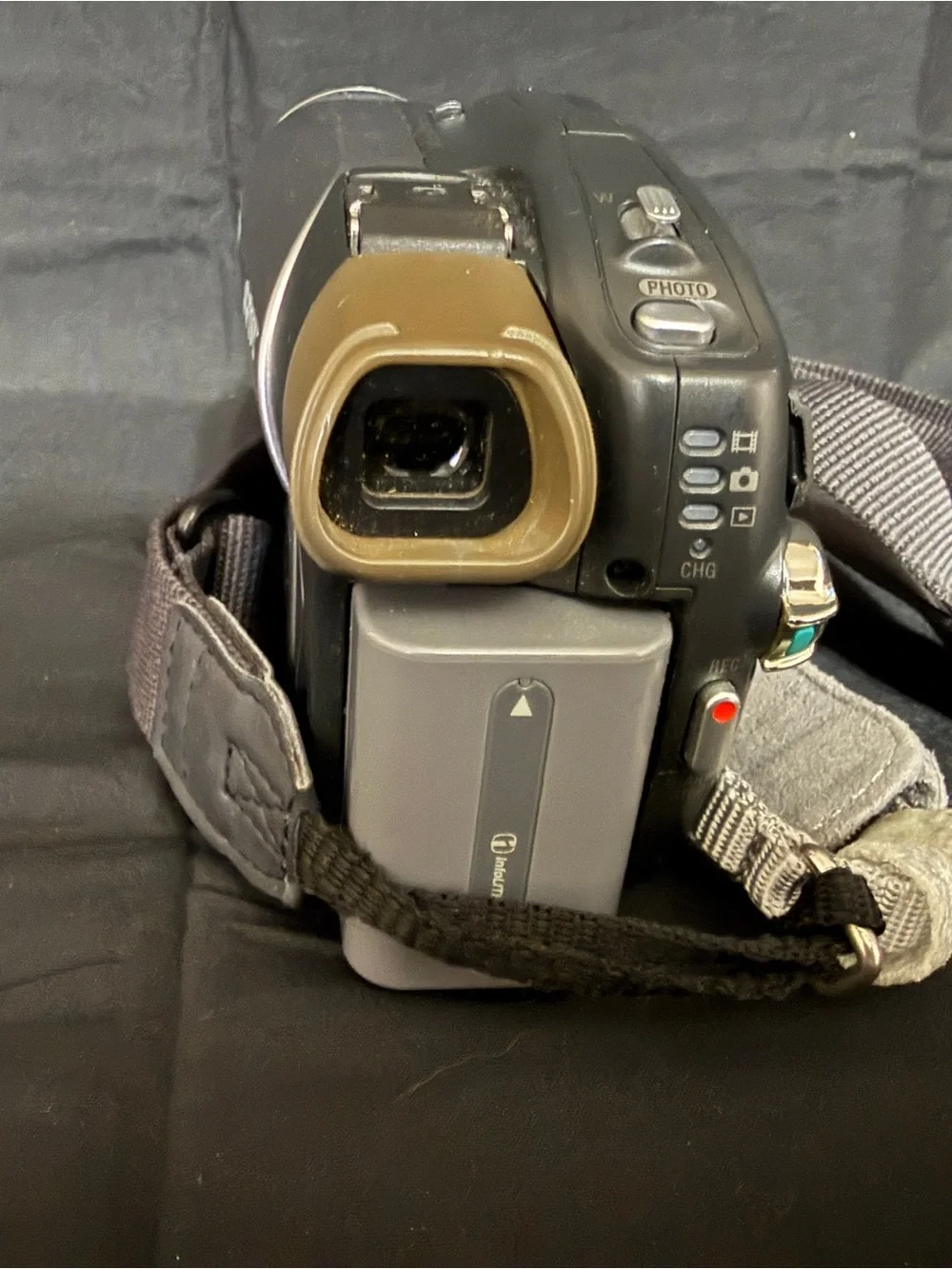 Sony Black and Silver Handycam Camcorder with Remote & Cables